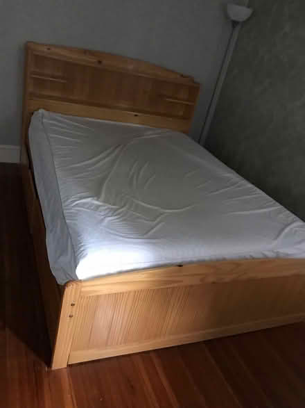 Photo of free Queen bed and mattress (41 Hodges Avenue. Taunton) #3