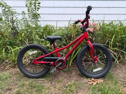 Photo of free Kid’s Red 16” Specialized Bicycle (near Bishop School) #1