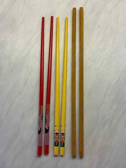 Photo of free Three pairs of chopsticks (Great Boughton CH3) #1