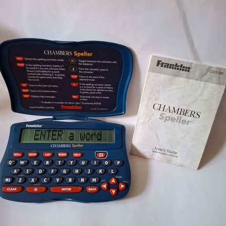 Photo of free Chambers Speller electronic dictionary with games (Emmbrook RG41) #2