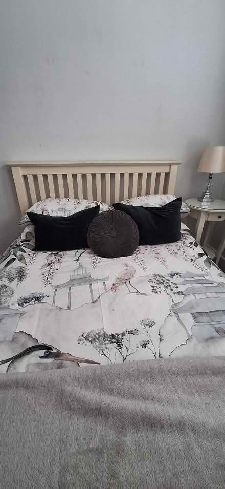 Photo of free White wooden double bed (Lion Gate TW9) #2