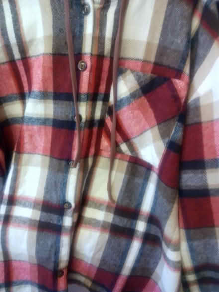 Photo of free Checked man's hooded shirt (Ashhill walk Bd47jf) #4