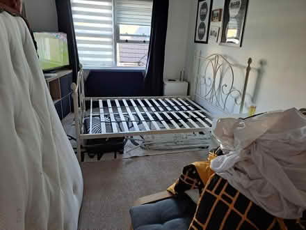 Photo of free Cream Metal Bedframe - Brockley (Crofton Park, Brockley) #2