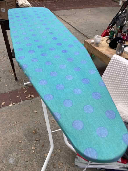 Photo of free Ironing board with polkadot cover (Foothill Boulevard Cupertino) #1