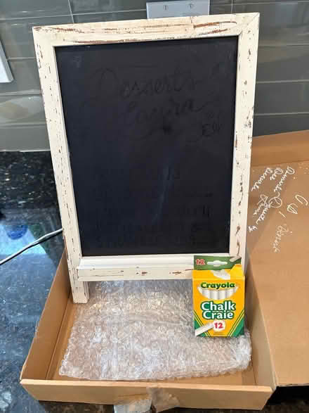 Photo of free Decorative chalk board and chalk (Clarkson L5J 2X6) #1