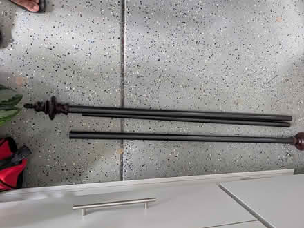 Photo of free Black metal curtain rod (Cupertino/West San Jose) #2