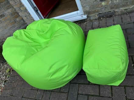 Photo of free Large bean bag and footstool (Kenley CR8) #1