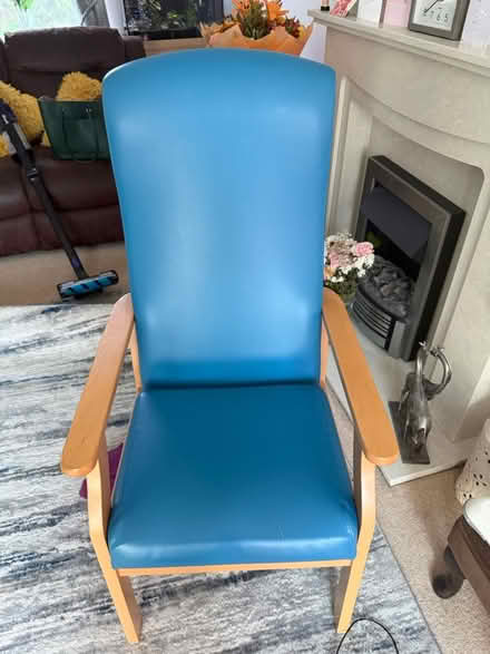 Photo of free Upright sturdy chair with arms (Abbeymead GL4) #1