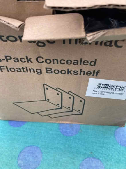 Photo of free 3 concealed floating bookshelves (Foothill Boulevard Cupertino) #1