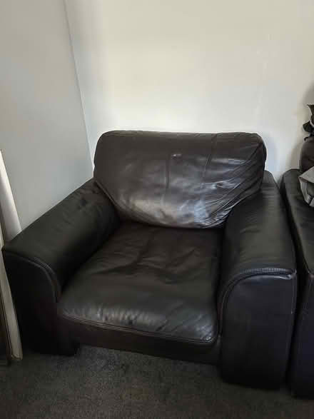 Photo of free Dark Brown Leather Armchair (Lees OL4) #1