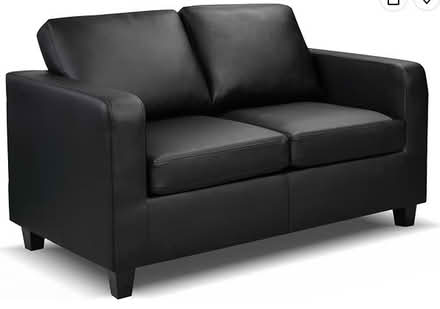 Photo of free 2 double sofas, 1 armchair, black (Cheltenham GL52) #1
