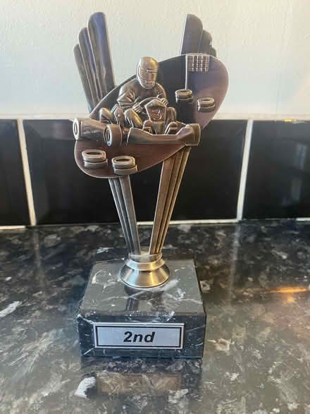 Photo of free 2nd place cart racing trophy (Cogges OX28) #1