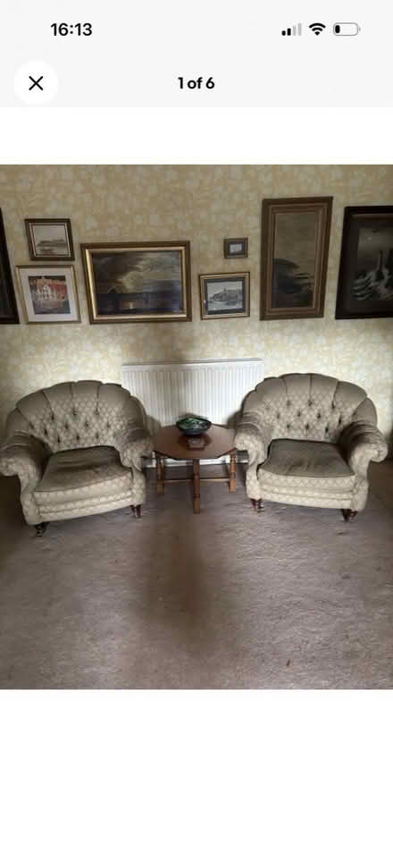 Photo of free 2 x armchairs (Leek ST13) #1