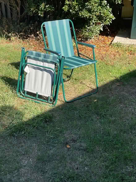 Photo of free 3 folding chairs (Bradenstoke SN15) #2