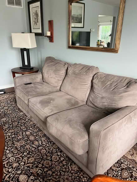 Photo of free Gray sofa and chair (South Main Hburg) #2