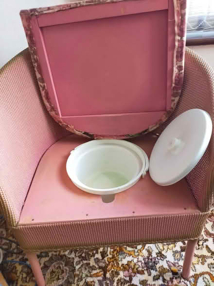 Photo of free Lloyd Loom type chair/Commode (Littleover DE23) #2