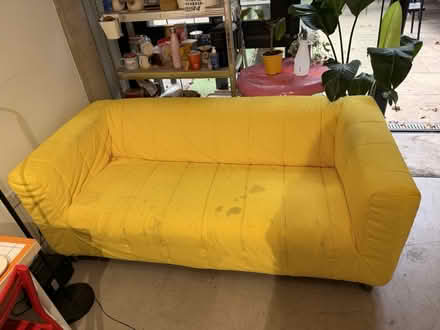 Photo of ikea yellow sofa (SE5 7JZ) #2