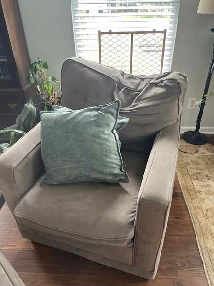 Photo of free Gray sofa and chair (South Main Hburg) #3