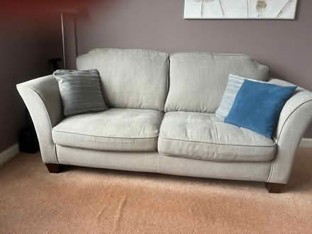 Photo of free Pale blue 3 seater sofa (Kirkcaldy KY1) #1