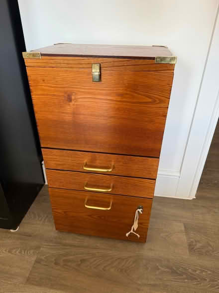 Photo of free Wood filing cabinet (Hulme Walfield CW12) #1