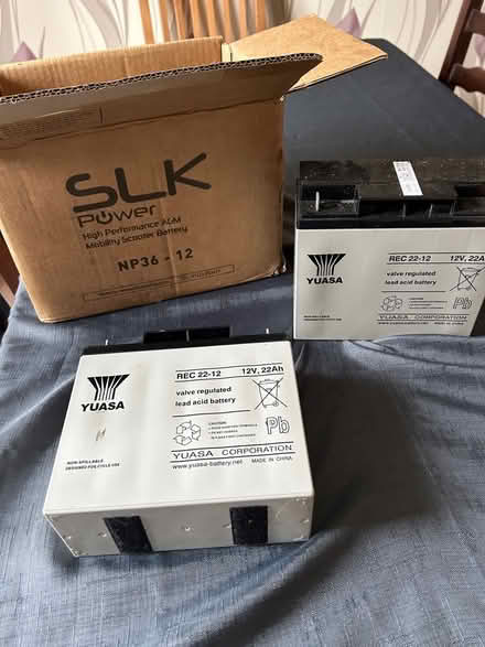 Photo of free Mobility scooter batteries (Heysham LA3) #1