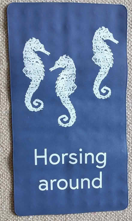 Photo of free Rubber/vinyl bath mat, with suckers, seahorse theme (Corstorphine EH12) #1
