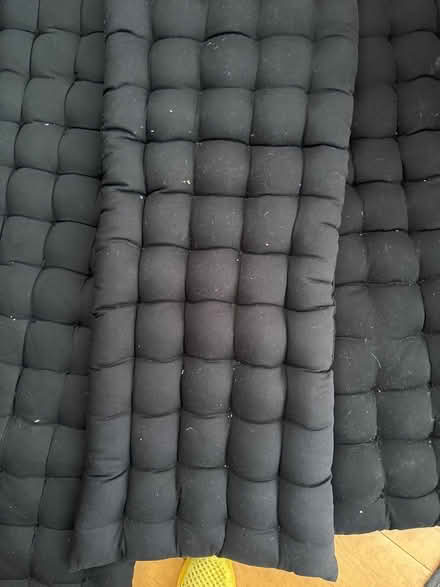 Photo of free 4 black bench cushions (Shepherds Bush W6) #3