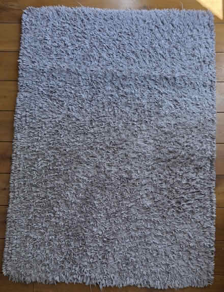 Photo of free Rug, shaggy gray (Se13 7eb) #1