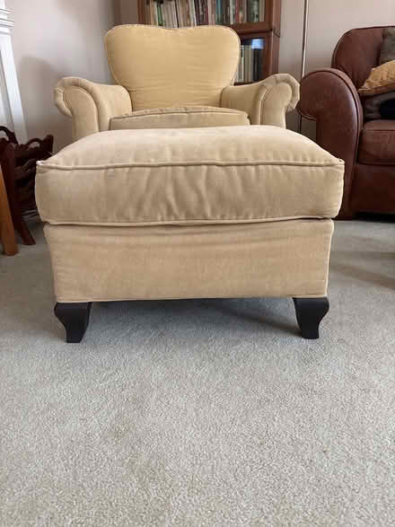 Photo of free Chair and ottomam (Newton Corner) #3