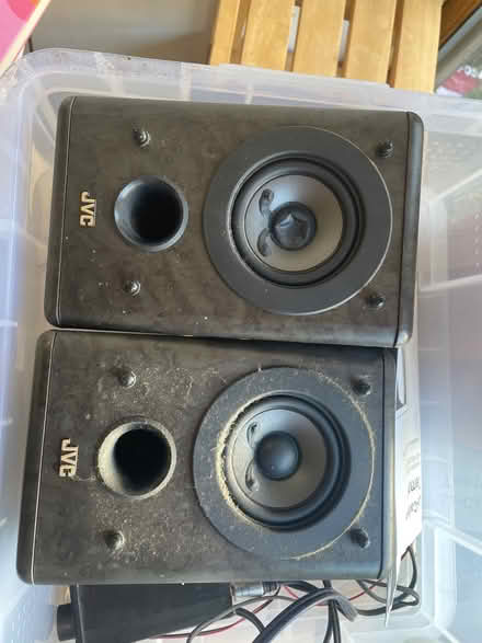 Photo of free JVC bookshelf speakers & micro amp (Hassocks BN6) #3