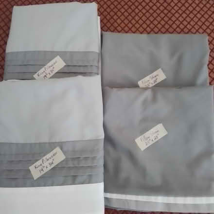 Photo of free King-size Pillowcases and Shams (Uplands / Riverside) #1