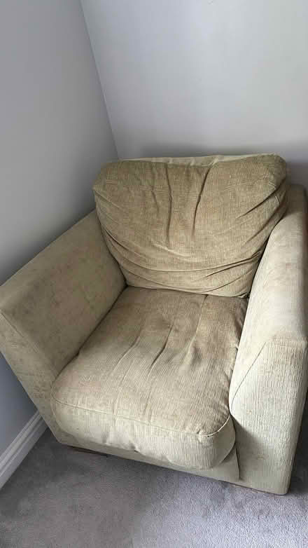 Photo of free 2 seater + matching armchair+pouffe (Shenley WD7) #2