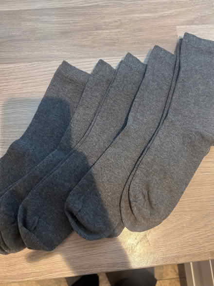 Photo of free 5 pairs new M&S grey school socks size 4-7 (Hampton Hill TW11) #1