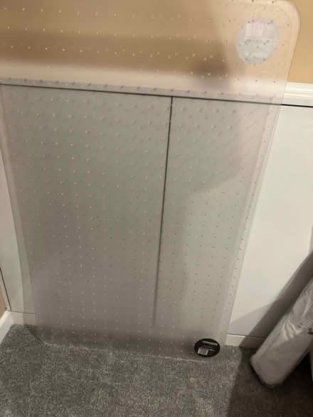 Photo of free 2 x clear plastic chair mat/protector for carpeted floors. (Astley Village PR7) #2