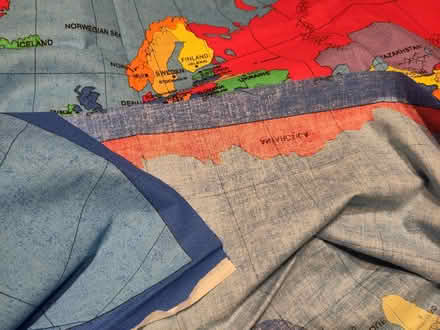 Photo of free Fabric world map (Moreton CH46) #3