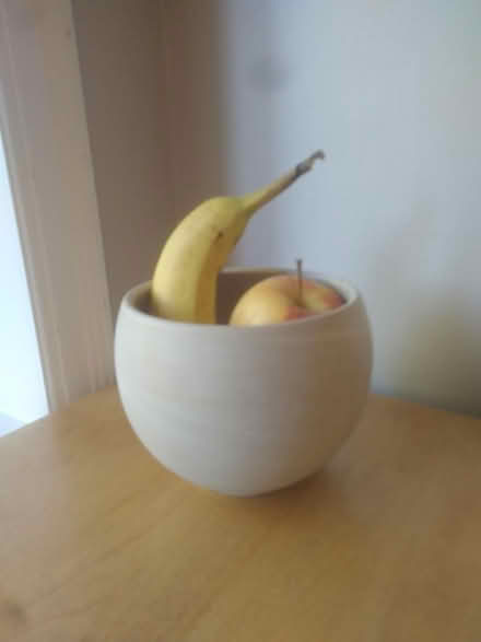 Photo of free White Clay Bowl (Fisher Heights) #1