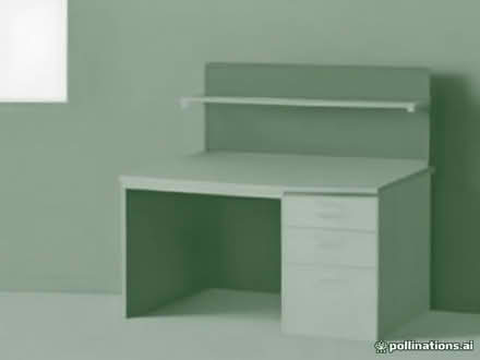 Photo of A small desk with drawers for study use. (Brough CA17) #1