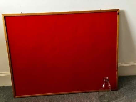 Photo of free Red felt covered pinboard (Craigleith EH4) #1