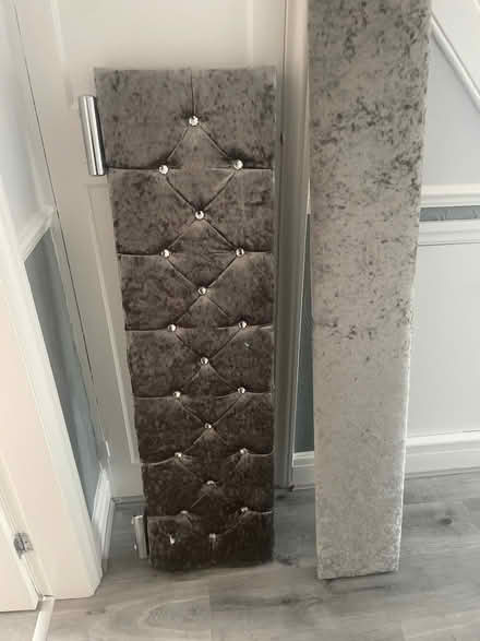 Photo of free Double bed silvery grey complete frame , no mattress) . (Dales Brow M27) #3
