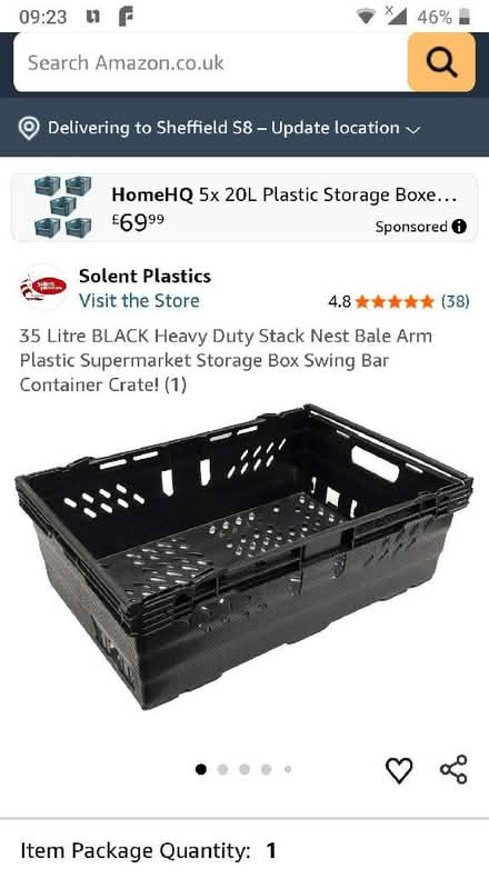 Photo of free 2 big size crates, good for garage or under bed storage (Millhouses S7) #2
