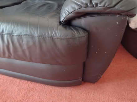 Photo of free Black Leather Two-Seater Sofa (Boscombe BH5) #2