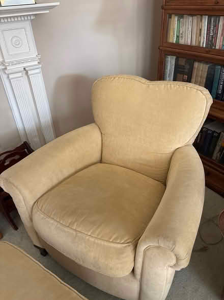 Photo of free Chair and ottomam (Newton Corner) #2