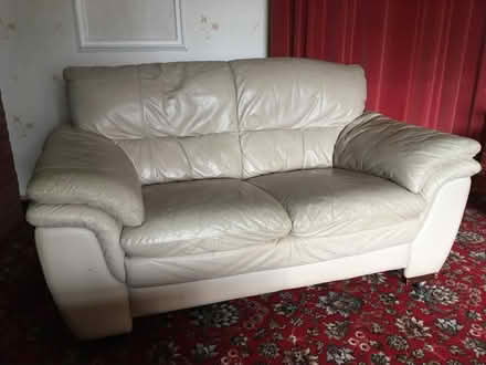 Photo of free Leather 2 seater sofa (Coleshill B46) #2