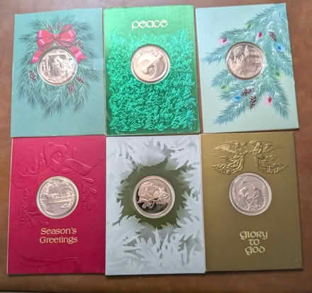 Photo of free Franklin Mint Christmas medallions (Anna st in Teaneck) #1