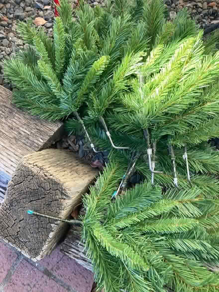 Photo of free Christmas tree fake pine sprigs (Foothill Boulevard Cupertino) #1