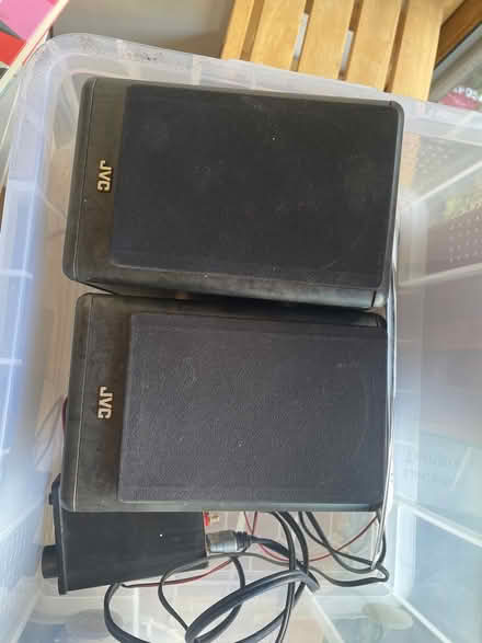 Photo of free JVC bookshelf speakers & micro amp (Hassocks BN6) #2