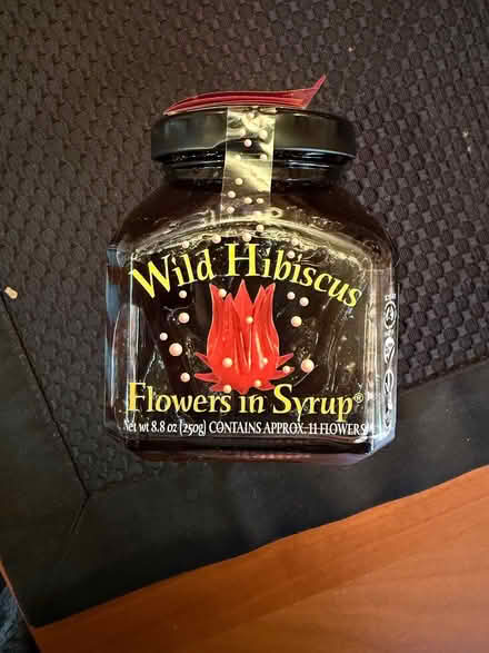 Photo of free hibiscus flowers in syrup (White Oaks area of San Carlos) #1