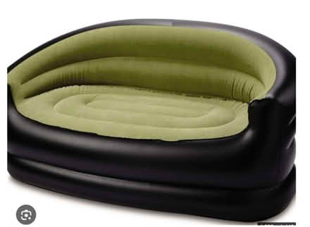 Photo of free Inflatable black/green sofa VGC SE25 (South Norwood SE25) #1