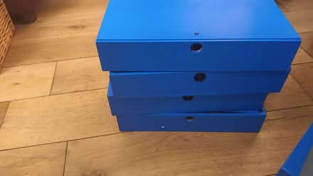 Photo of free 6 blue document box files VGC SE25 (South Norwood SE25) #1
