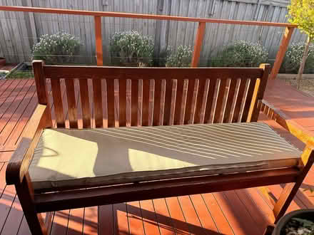 Photo of free Outdoor wooden bench (Clyde) #2